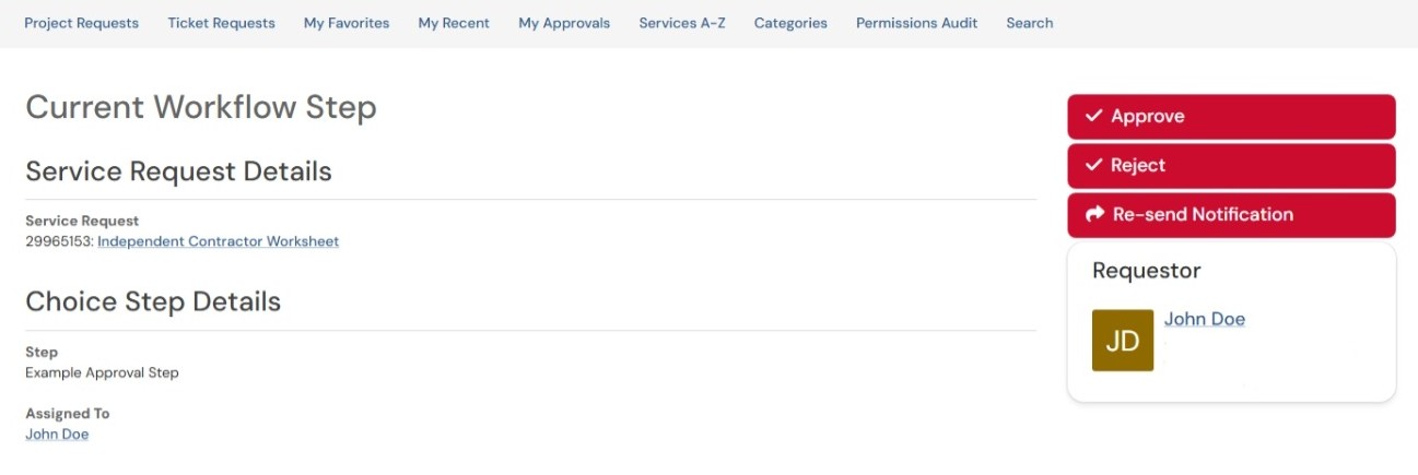 Current Workflow Step Site Example